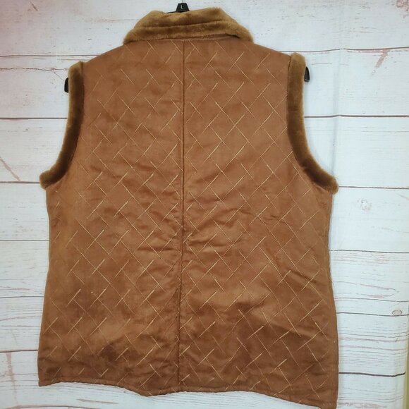 RP Sports By Regent Park Faux Fur Trim XL Vest | Stylish Winter Outerwear | Cozy - Picture 6 of 11